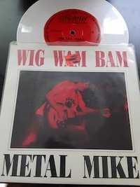  Metal Mike ‎– Wig Wam Bam - Sympathy For The Record Industry - white vinyl - 1990